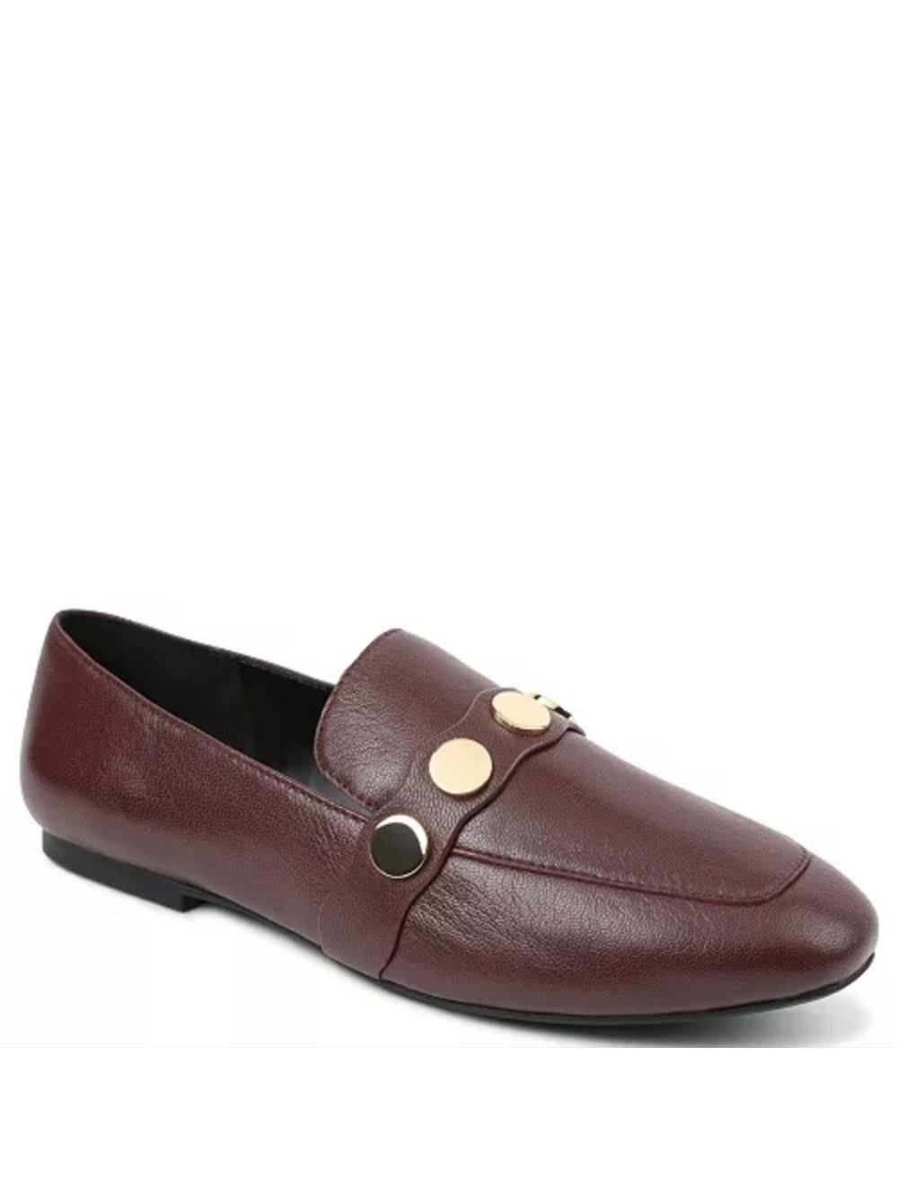 Kensie Rayna Maroon Leather Flat Loafers Women's Size 9.5